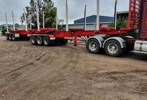Plunkett B Double Logging Skel Trailer
