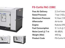FS Curtis FAC 23 BC - 80CFM Diesel Compressor with After Cooler - picture1' - Click to enlarge
