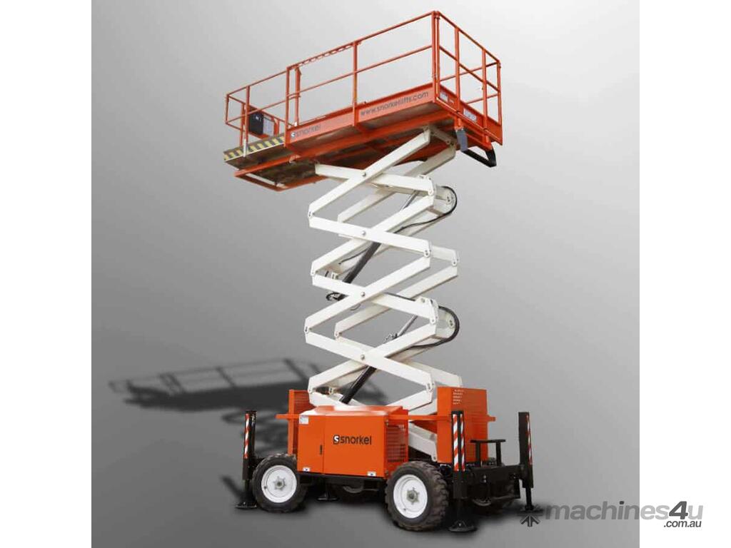 Hire snorkel SCISSOR LIFT DIESEL ROUGH TERRAIN 39FT Rough Terrain
