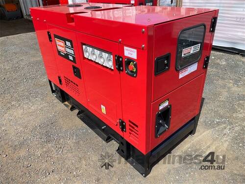 SILENCED 15KVA SINGLE PHASE GENERATOR (UNUSED)