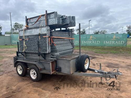 DUAL AXLE TRAILER WITH SCAFFOLD PACKAGE