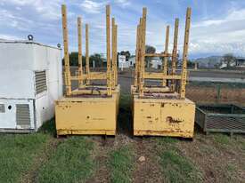 2 x Adjustable Concrete Base Pipe Stands - picture2' - Click to enlarge