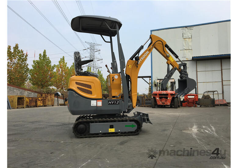 caption Hysoon HY12 Premium Mini Excavator 1.2T