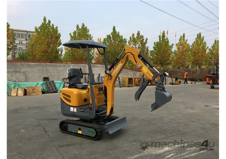 caption Hysoon HY12 Premium Mini Excavator 1.2T