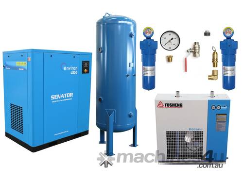 CVA Compressors - Senator LS30 Professional Package - 30kw Screw Air Compressor