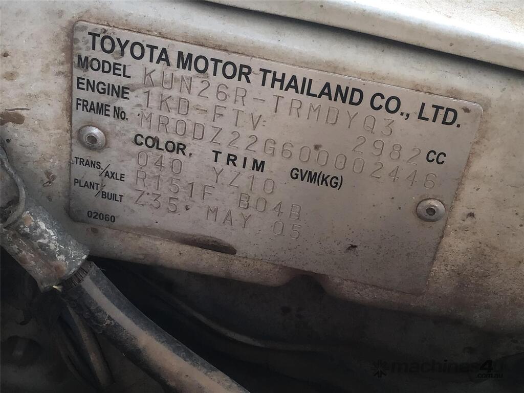 Buy Used Toyota KUN 26R Utes in WOODVILLE NORTH, SA