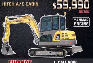 TRIDENT 6T Excavator with Hydraulic Quick Hitch