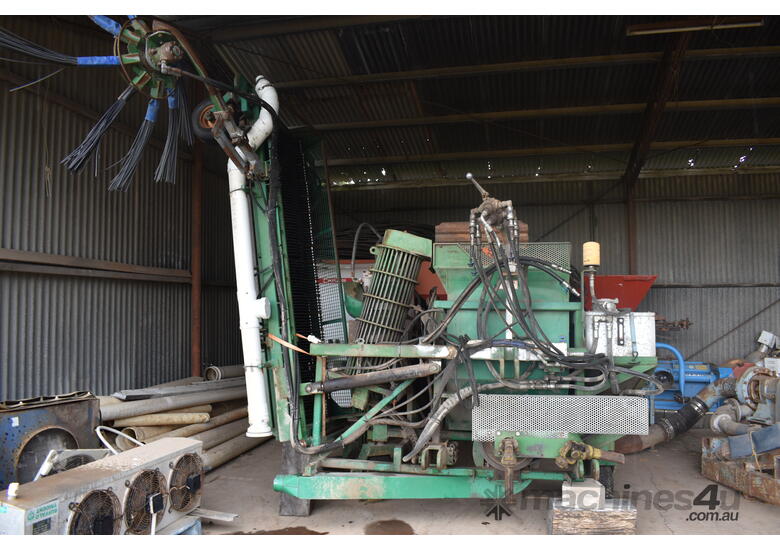 caption *Modified* Macadamia Harvester With Sweeper, Blower & Dehusker - Excellent Machine!