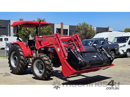 caption 2024 Mahindra 92HP 4WD Tractor with Loader – Ideal for Farm & Heavy Lifting