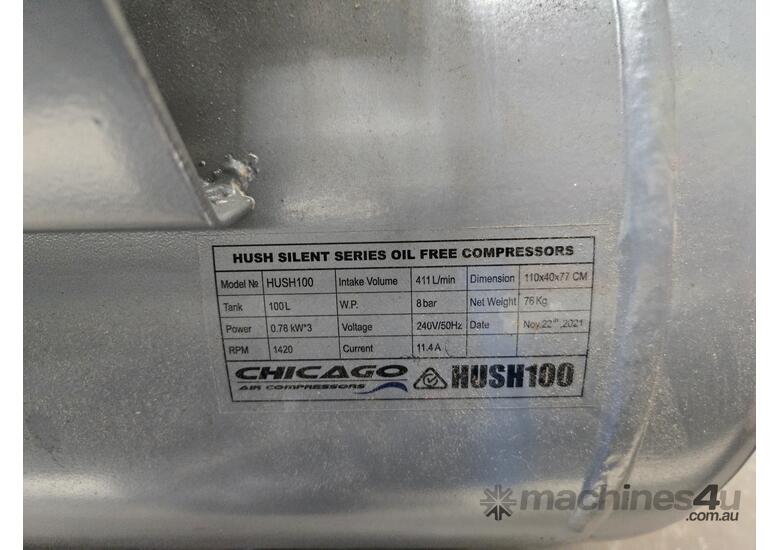 caption Chicago Hush 100 Silenced Air Compressor