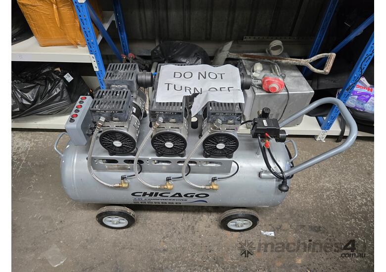 caption Chicago Hush 100 Silenced Air Compressor