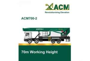 ACM700 | 70M EWP Mounted on a Astra 8x8 Off-Road Truck | 600kg cap | 36m Outreach