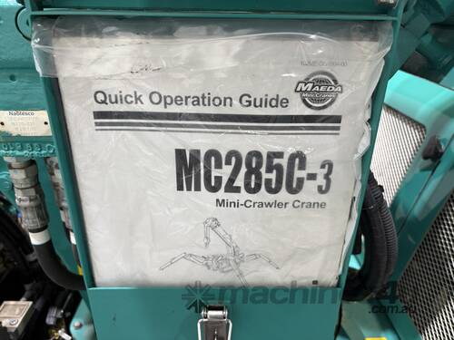 caption 2020 Maeda MC285CWM-3 Mini Crawler Crane