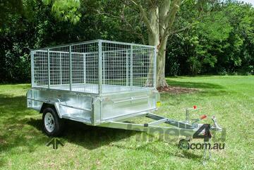 8x5 Single Axle Galvanised Tilting Box Trailer 1400kg ATM