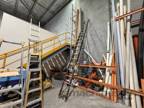 caption Various Sized Ladders