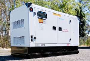 50kVA 4 Pole Brushless Isuzu Powered Diesel Generator 415V
