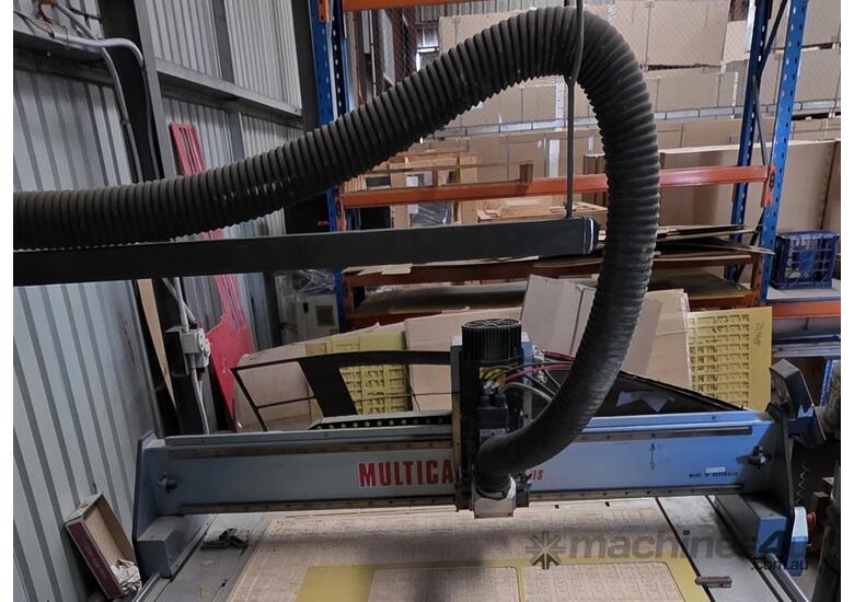 2006 MultiCAM CNC Routing machine Model 11S complete with dust extraction unit, Cutters and Tools
