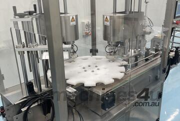 Twin-Head Automatic Rotary Capping Machine   With Tooling for 70mm, 89mm, 100mm Lids