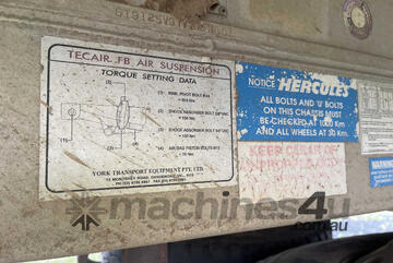 2000 Hercules HEST-3 Tri Axle Aluminium Tipping B Trailer