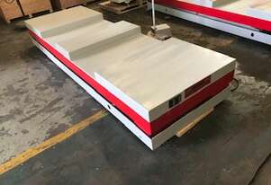 EX DISPLAY 2 T 2400 X 1000 SCISSOR LIFT TABLE with FORK LIFT ACCESS *IN STOCK*