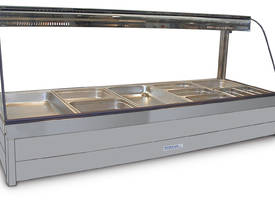 Roband Curved Glass Five Bay Hot Food Display - picture0' - Click to enlarge