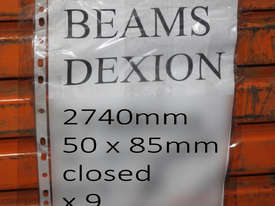 Dexion Beams 2740mm 50 x 85mm Pallet Rack - picture0' - Click to enlarge