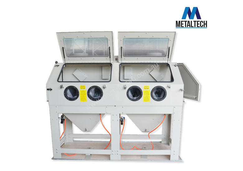 caption MTSBC880 - METALTECH 880 LITRE INDUSTRIAL SANDBLASTER CABINET
