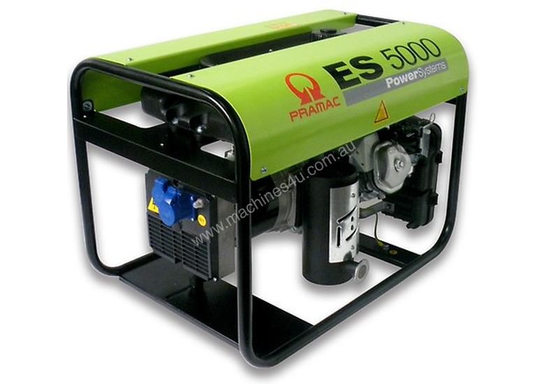 caption PRAMAC 5.1kVa Max PETROL Portable Generator- ES5000