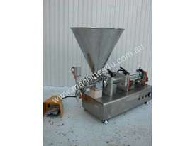 Rotary Valve Piston Filler with Hopper - picture0' - Click to enlarge