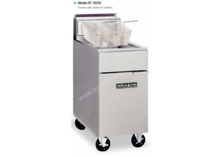 caption American Range Fryer AF45 gas deep fryer