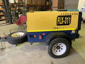 Compair C50 portable diesel air compressor 175 CFM on 2 wheel road trailer - picture0' - Click to enlarge