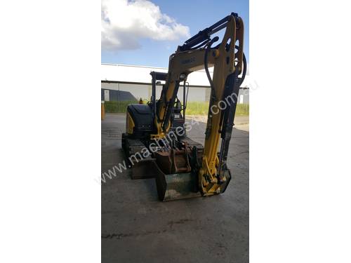 Used Yanmar VIO55-6B Open Cab Excavator, With Full Set of Buckets, Quick Hitch, Steel Tracks & Bolt 