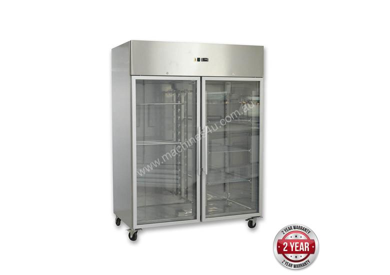 caption GN1200BTG GRAND ULTRA Two Glass Doors Upright Freezer 1200L