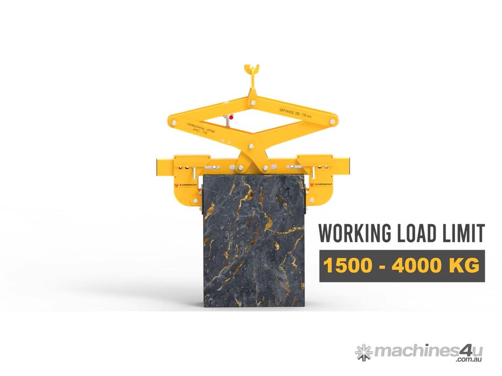 New Aardwolf Horizontal Stone Lifting Clamp 730 Stone Lifter in SEVEN