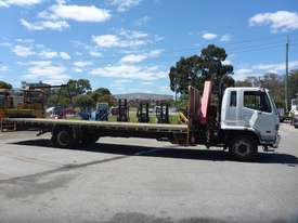 2007 Mitsubishi Fuso Fighter FM 600 4x2 Flat Bed Truck with Fassi F80A.22 Hiab Crane - picture0' - Click to enlarge