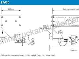 Towbar to suit 50mm Ball (3500Kg) coupling to 4,500kg Truck Trailer Tow Bar - picture0' - Click to enlarge