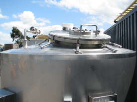 Austenitic Stainless Steel Jacketed Aseptic Vacuum Cooking Tank - 1500L - picture1' - Click to enlarge