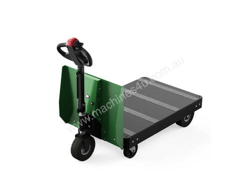 Battery Electric Platform Trolley, Deck 800x1200mm, 500kg Capacity , Direct Steering