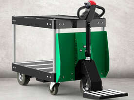 Battery Electric Platform Trolley, Deck 800x1200mm, 500kg Capacity , Direct Steering - picture0' - Click to enlarge