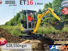 Wacker Neuson ET16 (1.6ton) excavator - picture0' - Click to enlarge
