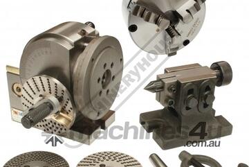 Vertex Dividing Head - Semi Universal Package Deal BS-0 100mm Centre Height Includes 130mm 3-Jaw Chu