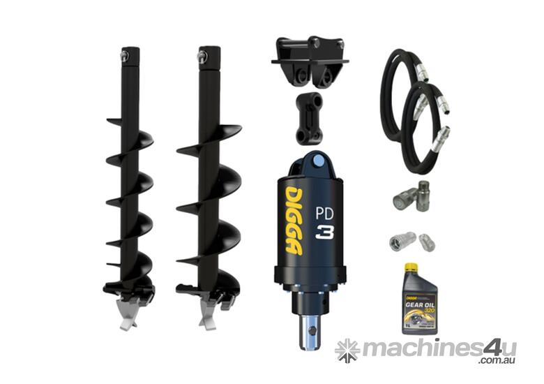 Digga PD3 auger drive combo package mini excavator up to 4T
