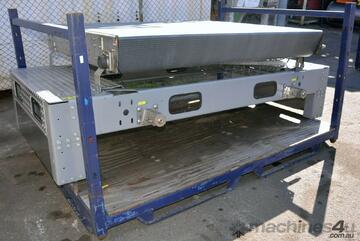 Stainless steel plastic link belt motorised (no motor) conveyor 1860w x 1500l