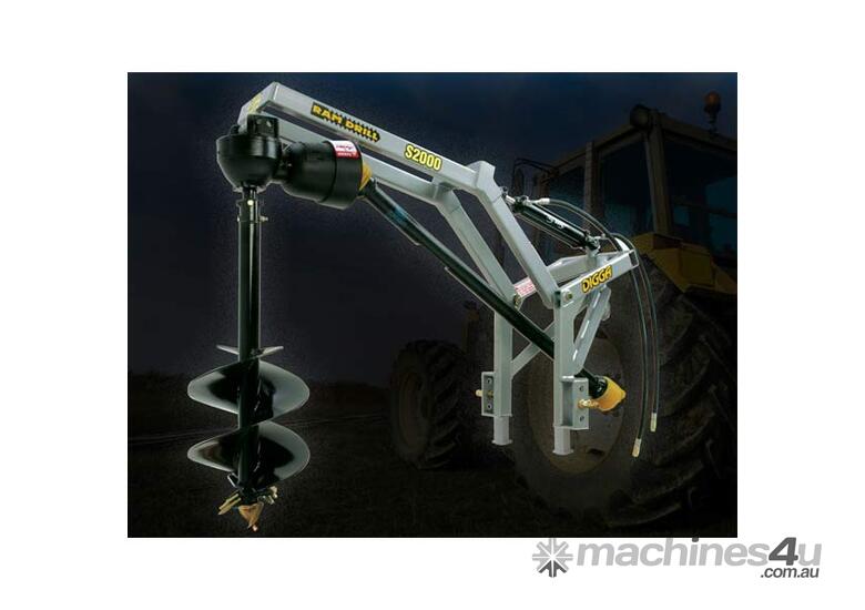 caption Digga Rear Mounted Post Hole Digger - Australian Made Quality