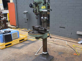 Geared Gear Head Pedestal Drill Press 2 speed motor with heavy duty milling vice - picture0' - Click to enlarge