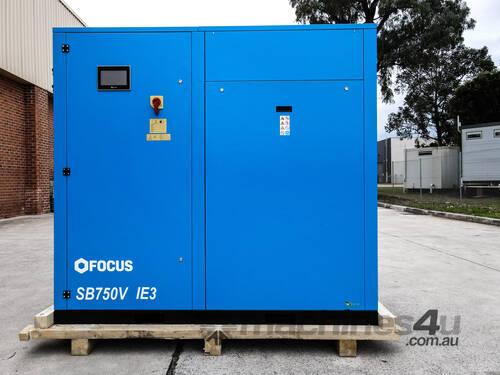 75hp SCREW COMPRESSOR **5 YEAR WARRANTY** | 283cfm - 10Bar| FOCUS PNEUMATICS - SB750