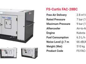 FS Curtis FAC 28 BC - 100cfm Diesel Air Compressor with After Cooler - picture1' - Click to enlarge