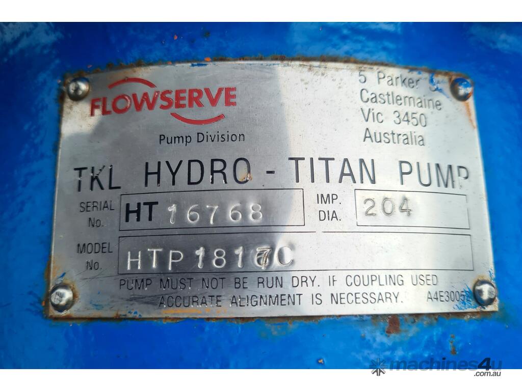 Used TKL HydroTitan 30 kW Electric TKL HydroTitan Centrifugal Water