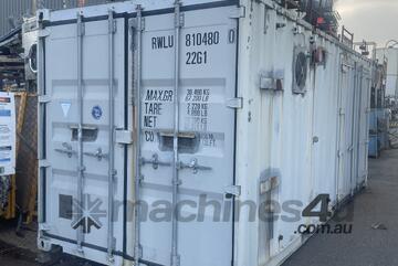 MPE multi phase hydrocarbon extraction soil groundwater remediation system in 20' container