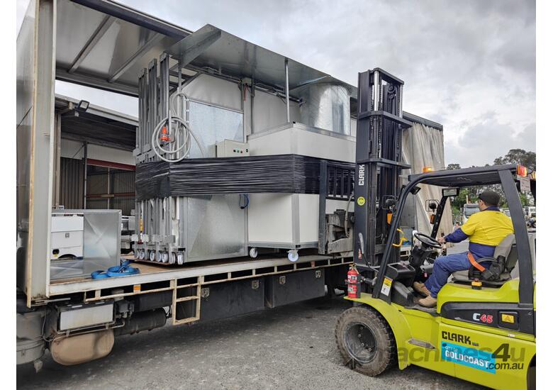 caption Spray Booth with Portable, Retractable Technology!